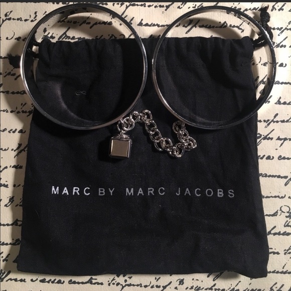 Marc by Marc Jacobs Silver Double Threat Bangles - Picture 4 of 8